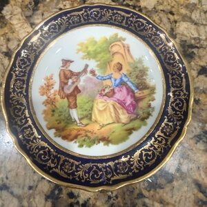 Limoges France Goumot Labesse Porcelaines Plate 5”